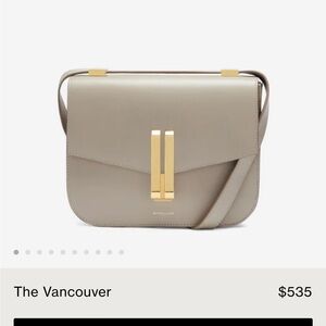 New. Demellier Vancouver bag in color taupe
